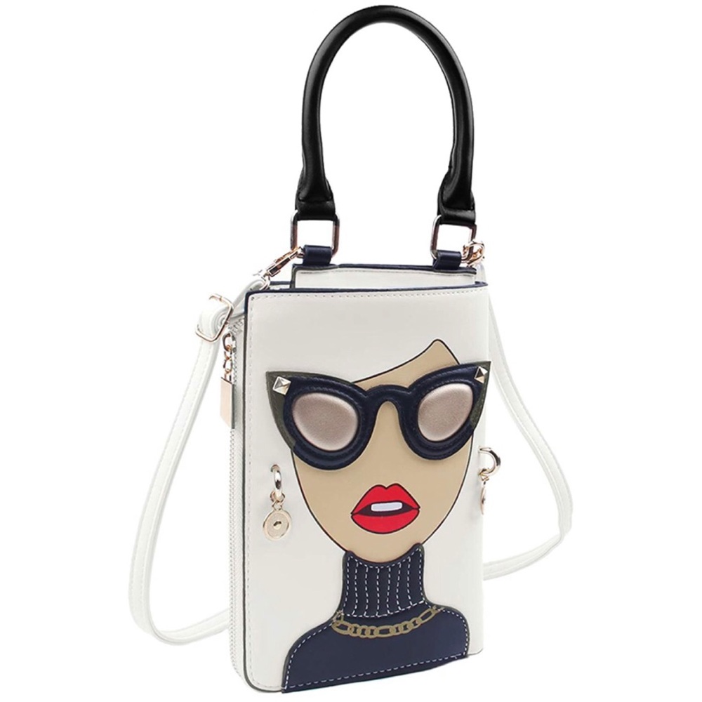 WHITE PERSONALITY CROSSBODY & SATCHEL BAG - Picture 3 of 8